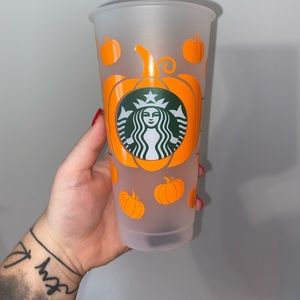 Pumpkin Starbucks cold cup